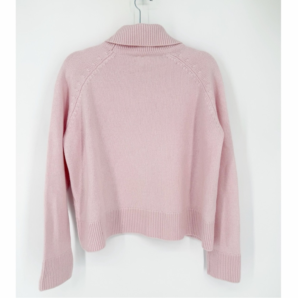 Colori 40Colori Soft Pink Italian Cashmere T-Neck Sweater Size XSmall - Picture 2 of 6